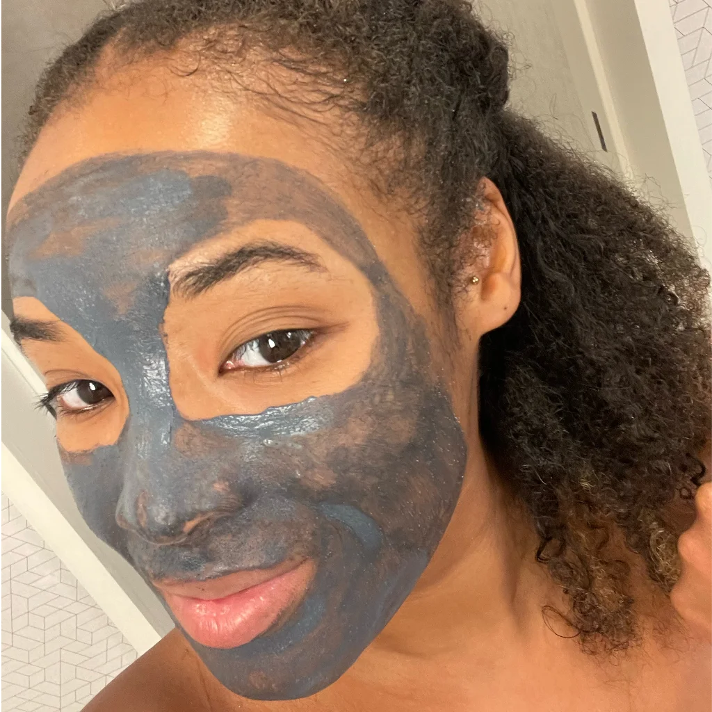 Use a soothing and hydrating mask for a sensitive skincare routine. We highly recommend the RE-JUV® Age-Defying Bamboo Charcoal Pore Minimizing Masque.